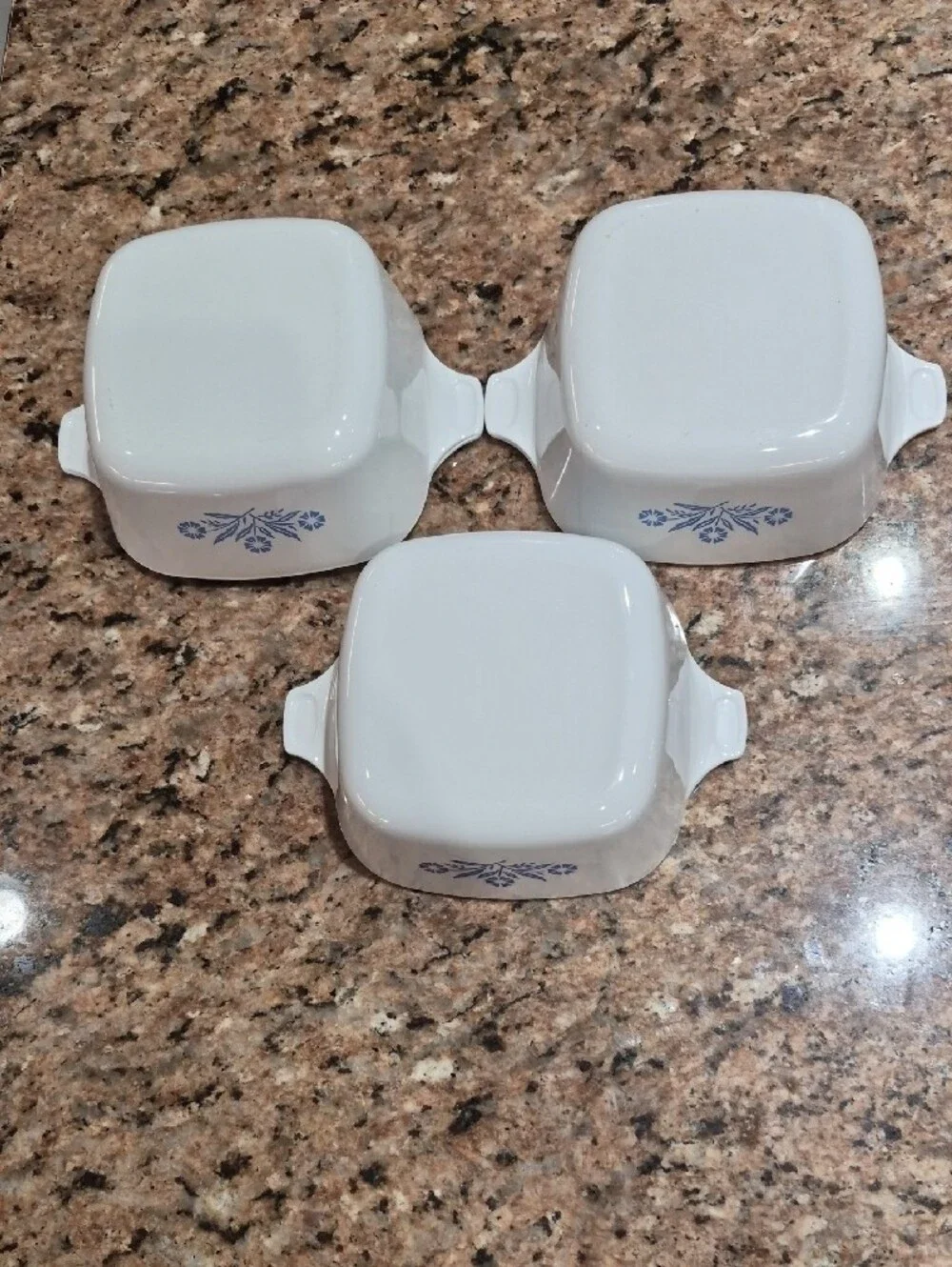 Corning Ware Blue Cornflower Bakeware Dishes P-43-B - Set of 3